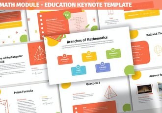 教育课程设计讲述展示知识传播方案Keynote模板 - 顶尖PPT