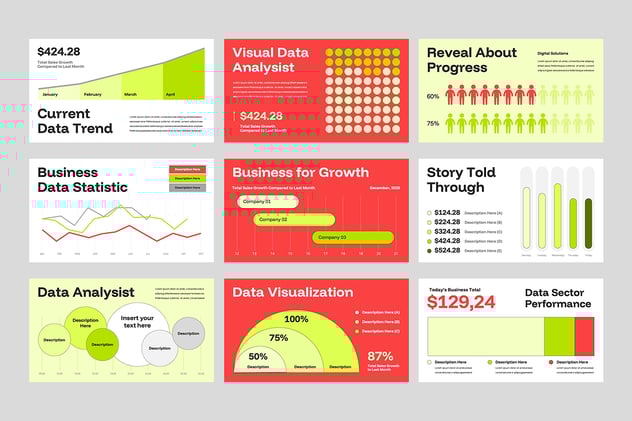 数据可视化分析展示Keynote模板 - 顶尖PPT