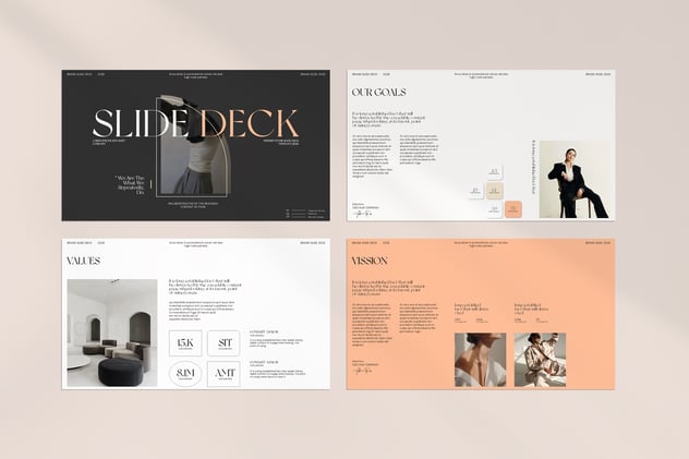 复古风时尚简约风格keynote模板 - 顶尖PPT