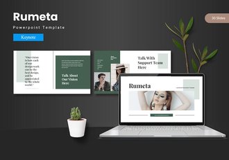 现代商务企业品牌形象设计Keynote模板 - 顶尖PPT