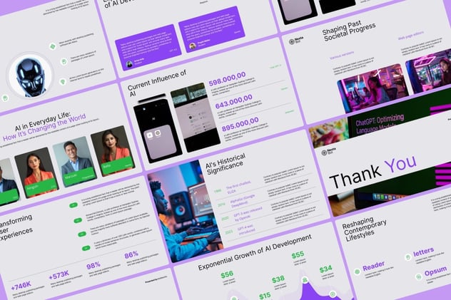 人工智能初创技术PPT模板 - 顶尖PPT