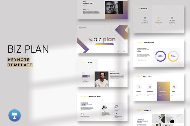 商业计划书项目方案Keynote模板 - 顶尖PPT