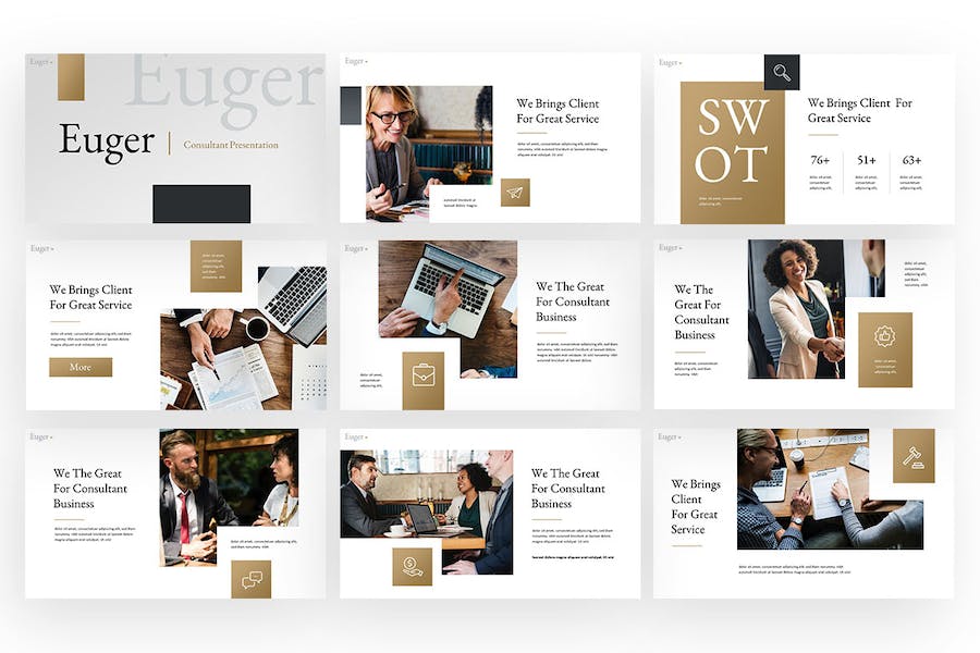 优格创意作品集设计展示Keynote模板 - 顶尖PPT