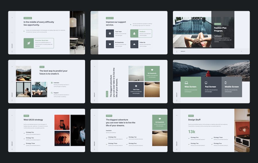 简约业务合作品牌介绍宣传keynote模板 - 顶尖PPT