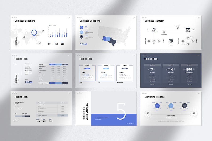 多用途商业演讲方案PPT模板 - 顶尖PPT