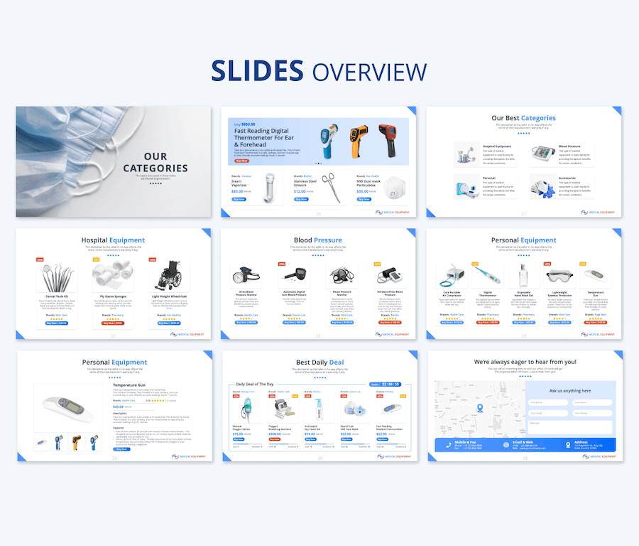 国外医疗设备产品展示高级PPT模板 - 顶尖PPT