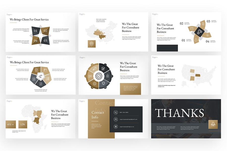 优格创意作品集设计展示Keynote模板 - 顶尖PPT