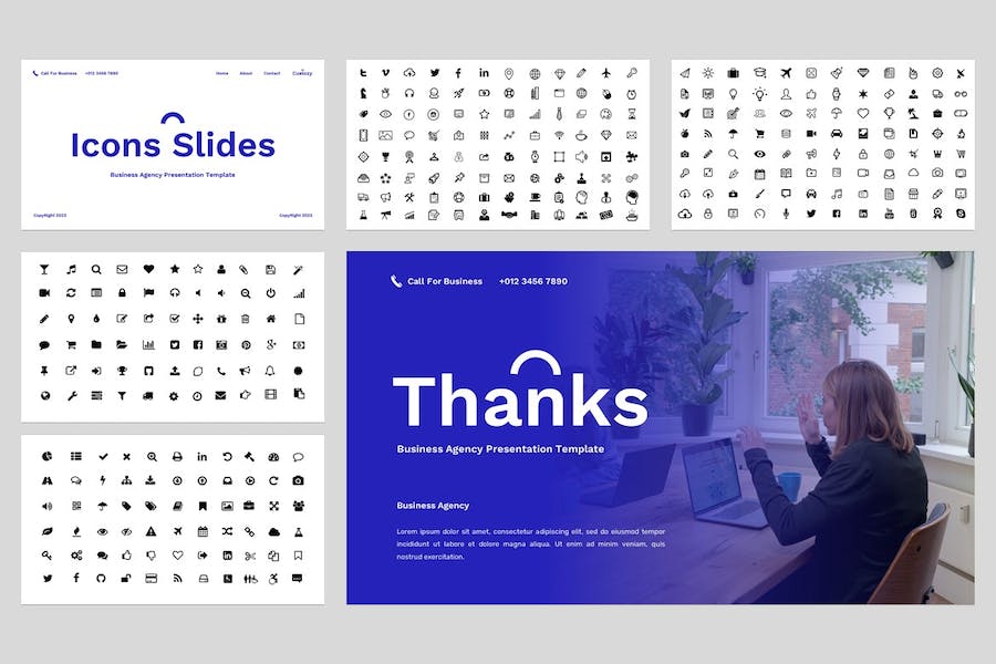 商务公司讲述展示企业管理运营PPT模板 - 顶尖PPT