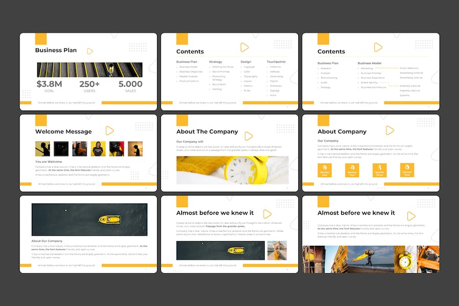 商务业务计划PowerPoint模板 - 顶尖PPT