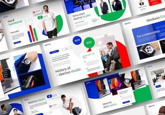 商务企业团队展示工作总结汇报keynote模板 - 顶尖PPT