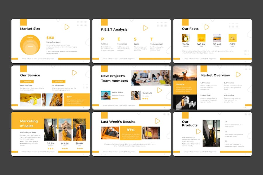 商务业务计划PowerPoint模板 - 顶尖PPT