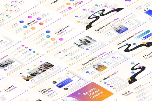 历史主题信息图形演示Keynote模板 - 顶尖PPT