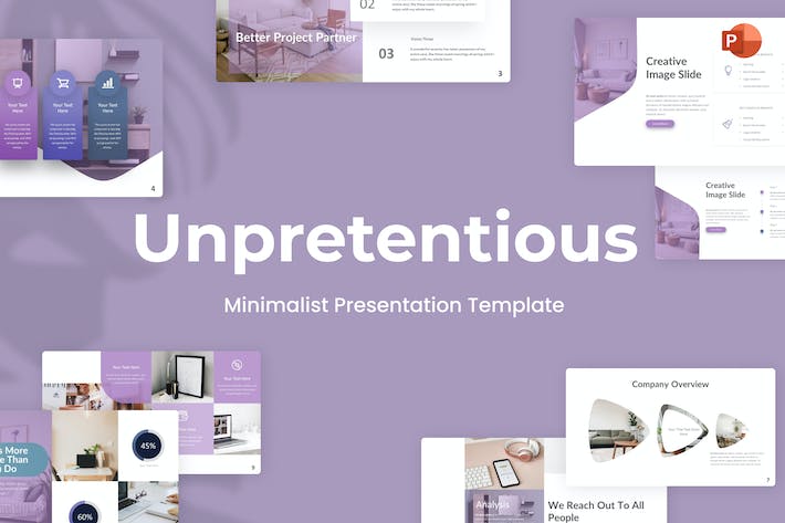 朴实无华极简主义国外PPT模板 - 顶尖PPT