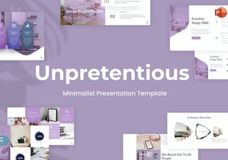 朴实无华极简主义国外PPT模板 - 顶尖PPT