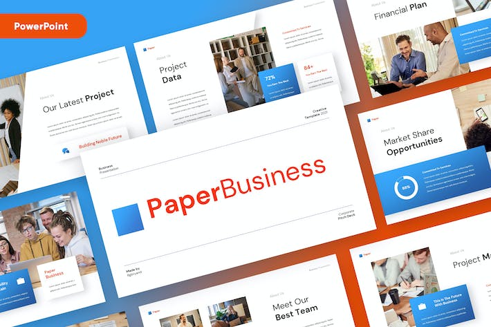 商业市场营销PPT模板 - 顶尖PPT