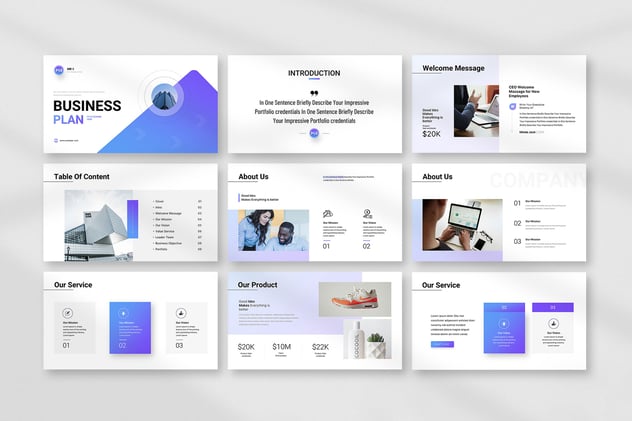 商业计划融资方案演讲Keynote模板 - 顶尖PPT