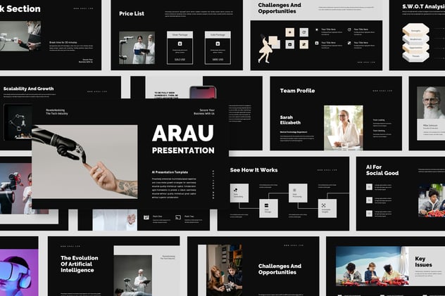 AI技术主题演讲keynote模板 - 顶尖PPT