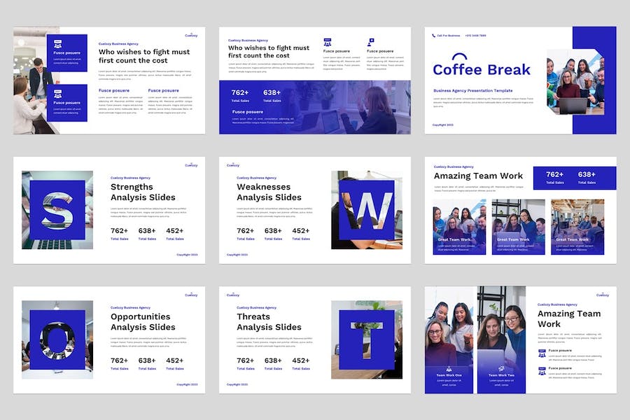 商务公司讲述展示企业管理运营PPT模板 - 顶尖PPT