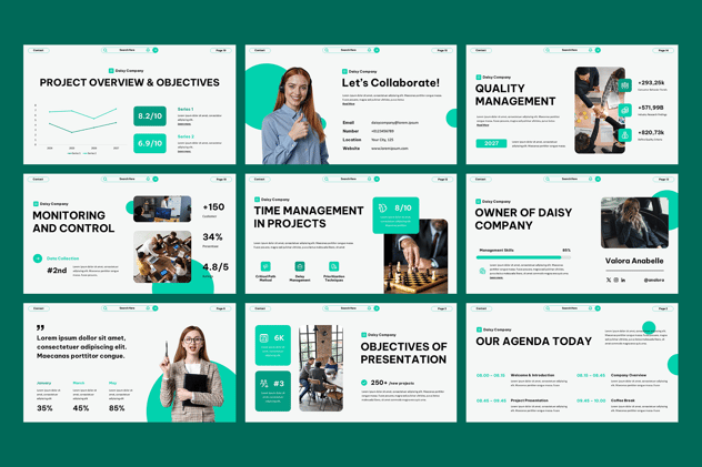 企业项目管理方案介绍PPT模板 - 顶尖PPT