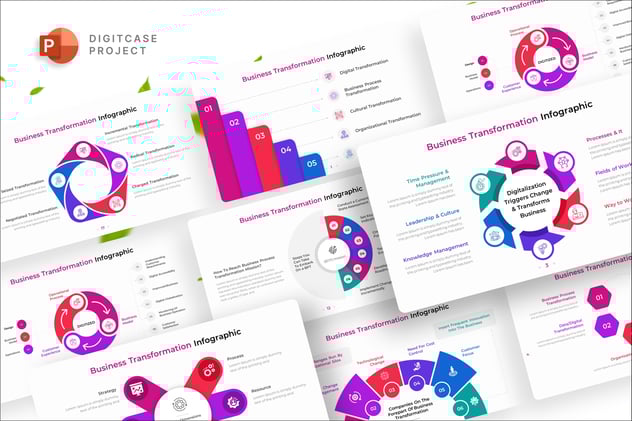 业务转型环形关系图PPT模板 - 顶尖PPT