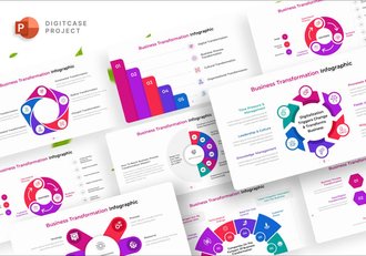 业务转型环形关系图PPT模板 - 顶尖PPT