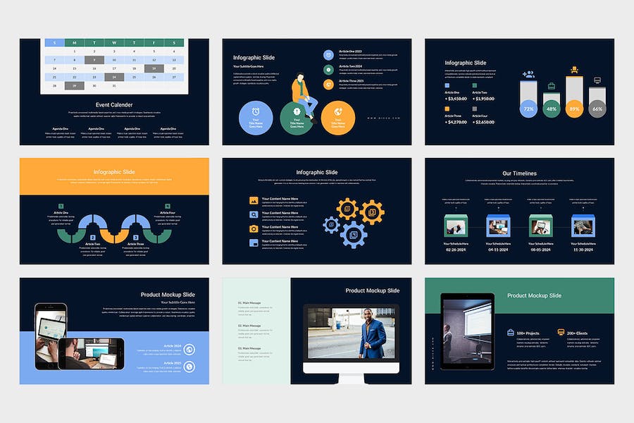 企业年度工作总结报告PPT模板 - 顶尖PPT