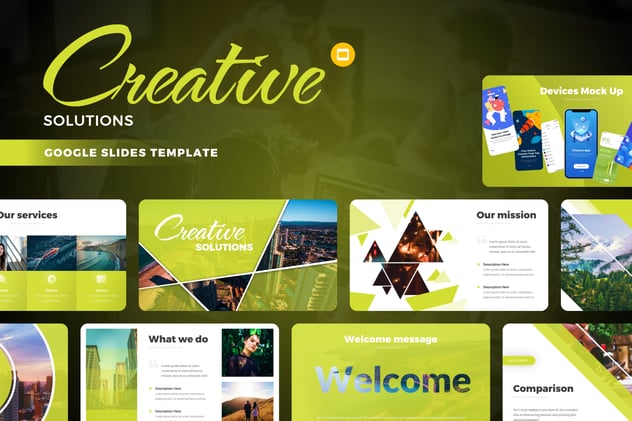 创意商业解决方案信息图表PPT模板 - 顶尖PPT