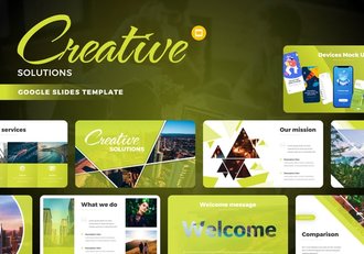 创意商业解决方案信息图表PPT模板 - 顶尖PPT