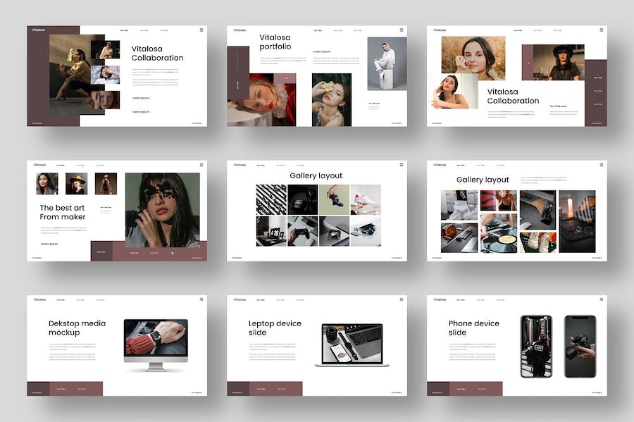 大气产品摄影展示营销策划多用途PPT模板 - 顶尖PPT