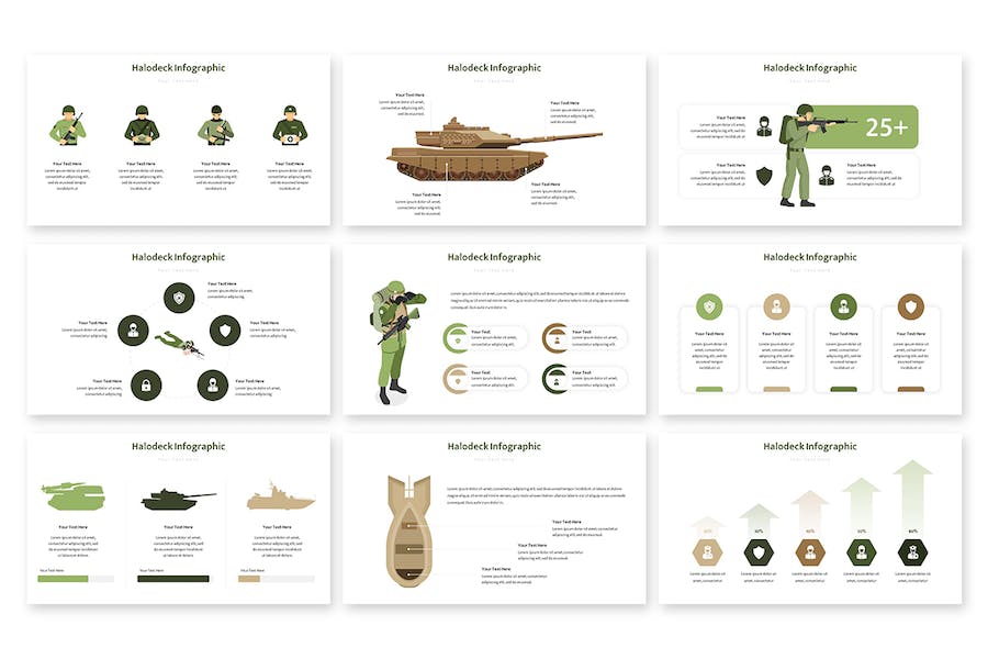 信息图形数据展示分析PPT模板 - 顶尖PPT