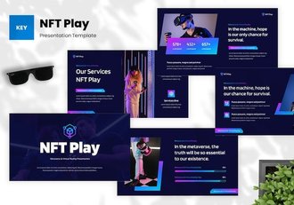 科技虚拟世界讲述展示应用创新体验Keynote模板 - 顶尖PPT