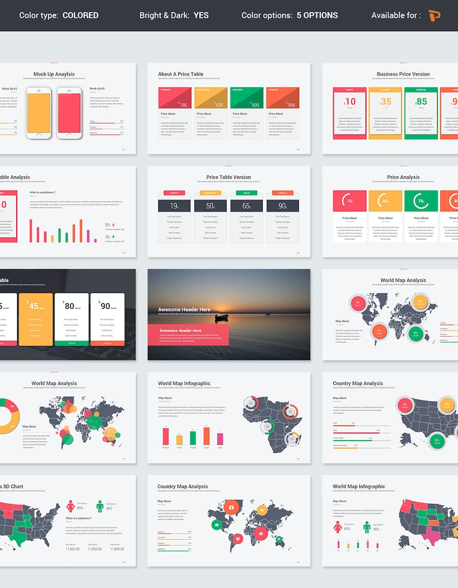 高端欧美商务商业计划总结通用PPT模板 - 顶尖PPT