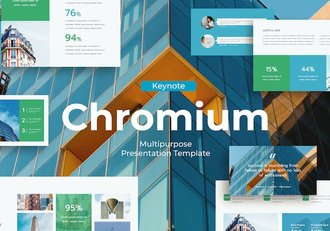 现代设计风格铬色Keynote主题模板 - 顶尖PPT
