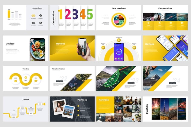 商业计划投资者提案信息图表PPT模板 - 顶尖PPT