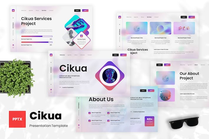 创意多用途设计方案PPT模板 - 顶尖PPT