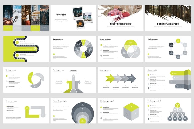 创意商业解决方案信息图表PPT模板 - 顶尖PPT