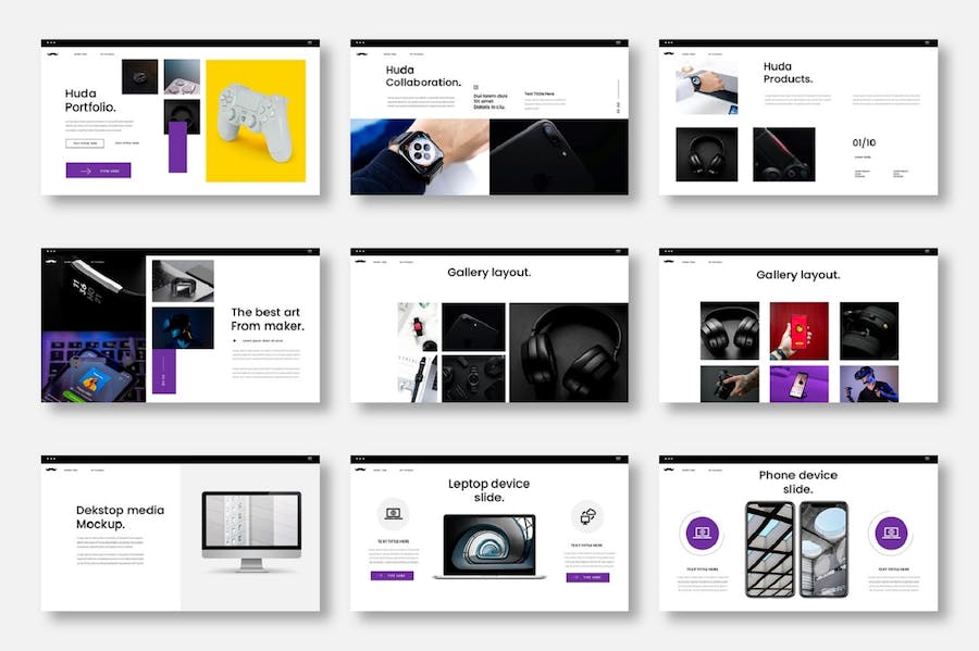 商务轻奢风产品发布PPT模板 - 顶尖PPT