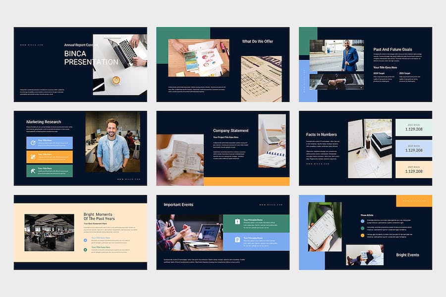 企业年度工作总结报告PPT模板 - 顶尖PPT