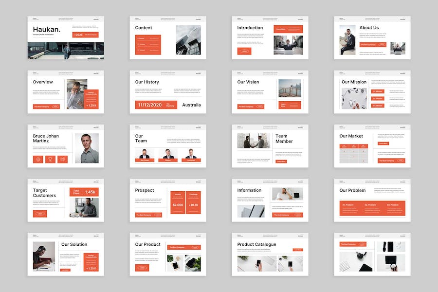白色极简公司简介PPT模板 - 顶尖PPT