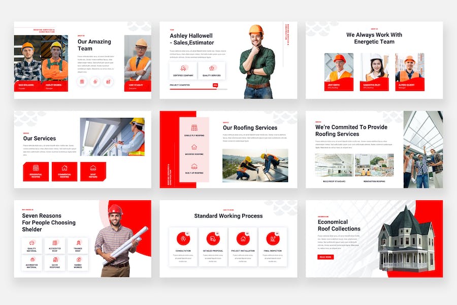 地产建筑开发房屋维修PPT模板 - 顶尖PPT