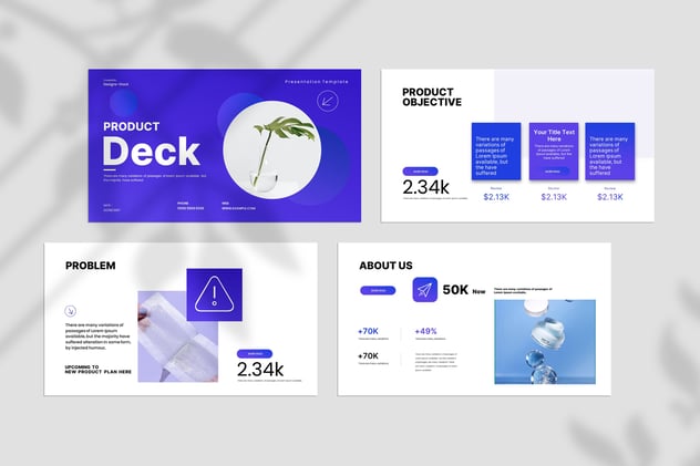 产品展示宣传蓝色keynote模板 - 顶尖PPT