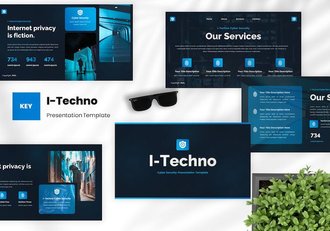 网络安全技术防护方案讲述Keynote模板 - 顶尖PPT