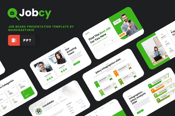 商业风格工作报告PPT模板 - 顶尖PPT