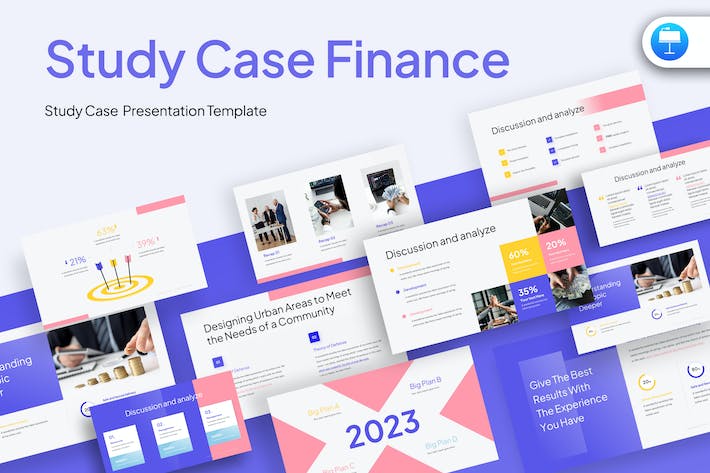 案例研究财务分析报告Keynote模板 - 顶尖PPT