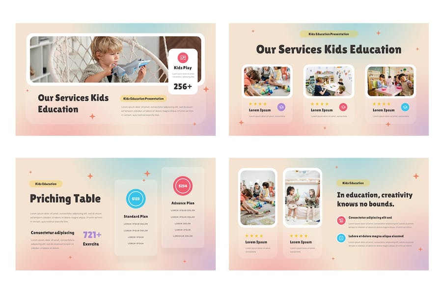 儿童教育游戏讲述展示方案PPT模板 - 顶尖PPT