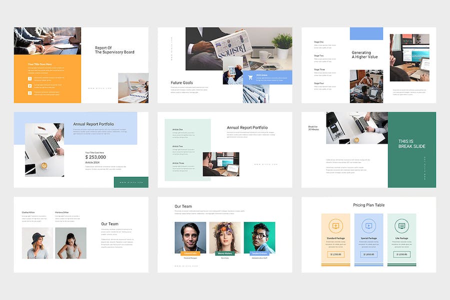 企业年度工作总结报告PPT模板 - 顶尖PPT