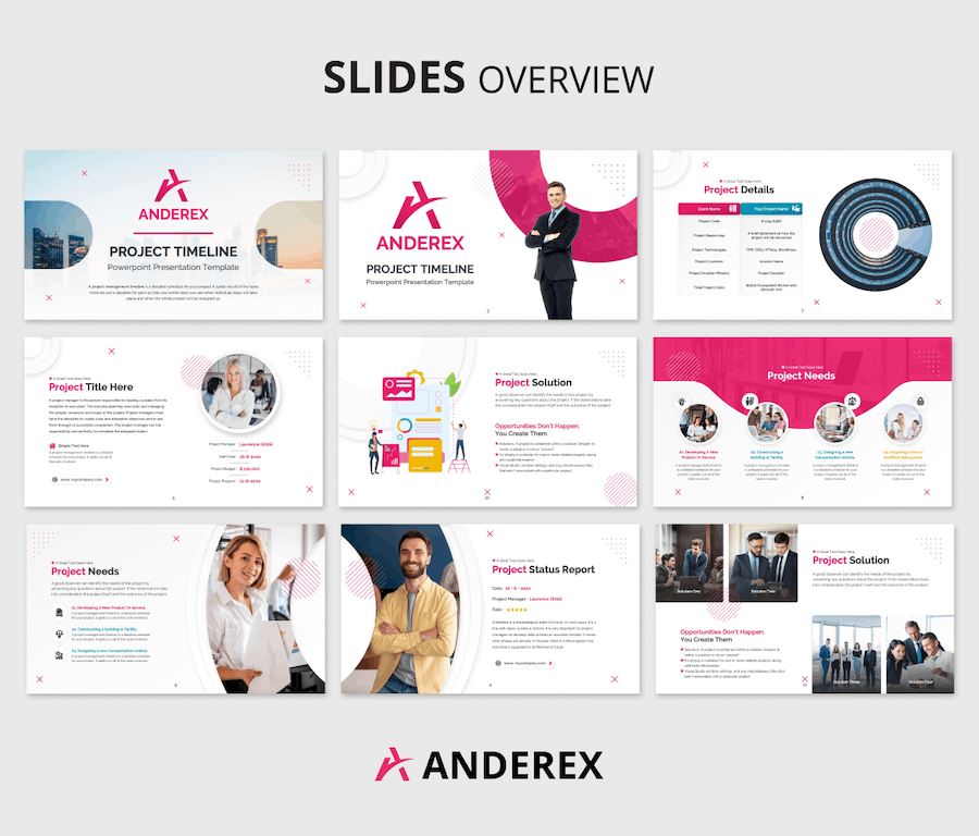 项目开发进度时间线梳理展示图形PowerPoint模板 - 顶尖PPT