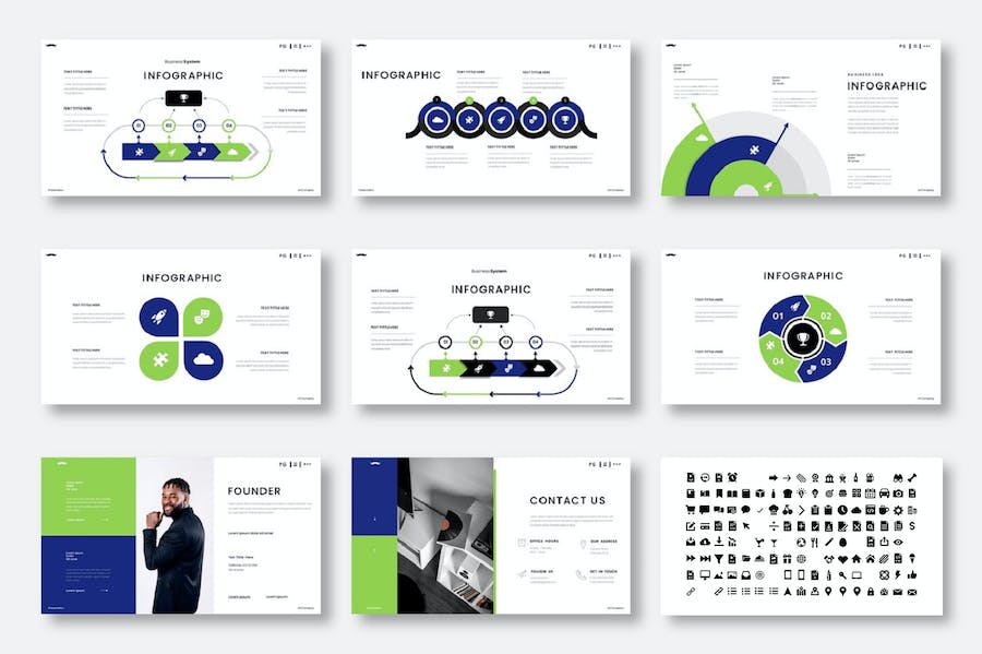 商务风格公司团队简介keynote模板 - 顶尖PPT