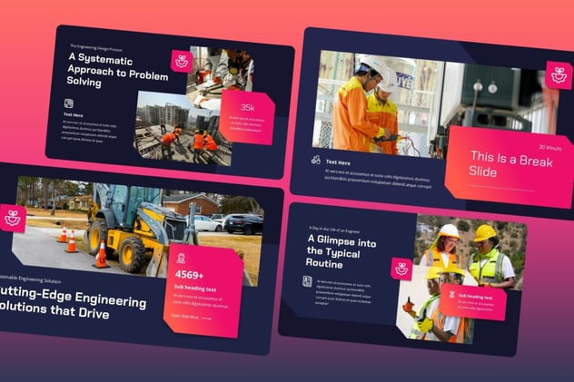 工程建筑解决方案项目报告keynote模板 - 顶尖PPT