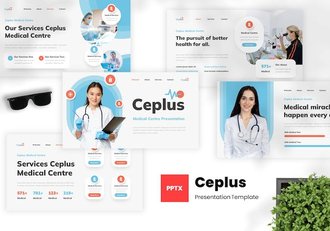 医疗中心讲述展示服务方案PPT模板 - 顶尖PPT